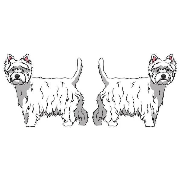 Signmission West Highland White Terrier Dog Decal, Dog Lover Decor Vinyl Sticker D-24-West Highland White Terrier - main
